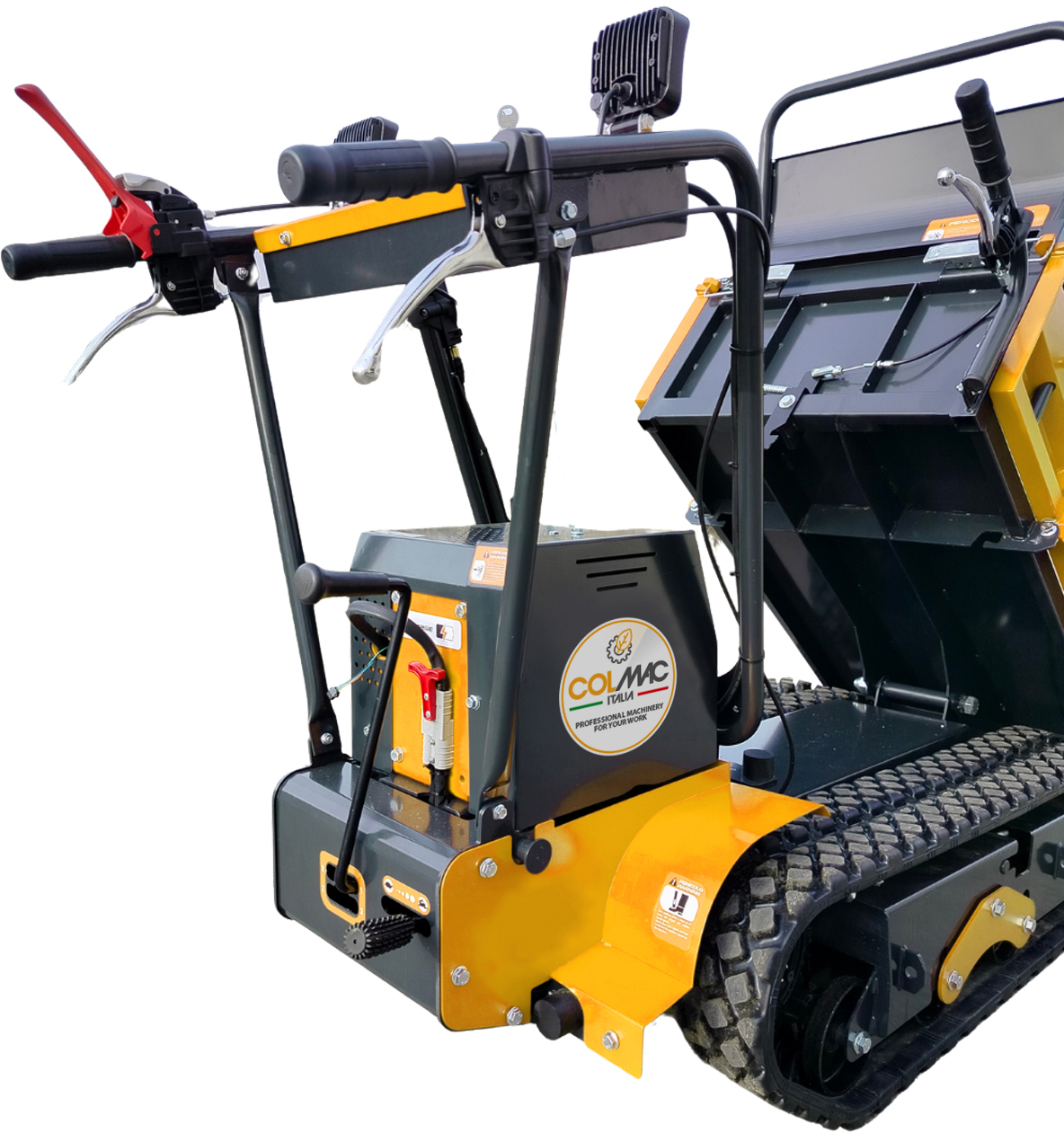 Motocarriola cingolata elettrica