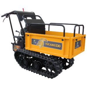 1 Motocarriola cingolata con cassone ribaltabile Tucano 330 M LG Loncin Motocarriola cingolata con avviamento elettrico