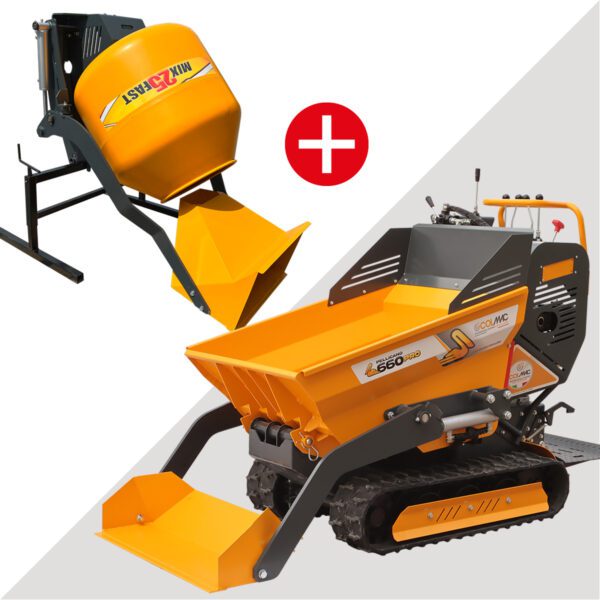 Mini Dumper con betoniera autocaricante Pellicano 660 Pro MIX – Honda Gx270_1200x1200 72dpi Mini Dumper con betoniera
