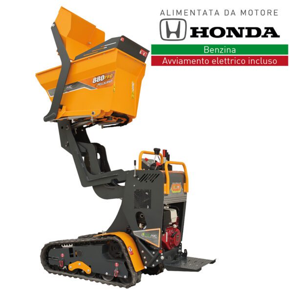 Documentazione tecnica File Descrizione Dimensione Download Catalogo Pellicano 880PRO IT_EN_2025 10 MB 515 Mini dumper con cassone a scarico alto