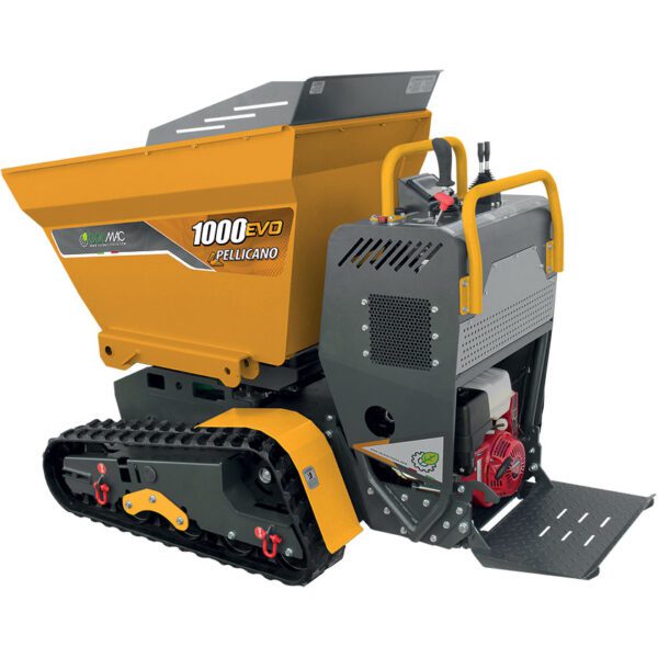 Documentazione tecnica File Descrizione Dimensione Download Catalogo Pellicano 1000EVO IT_EN_2025 15 MB 267 Mini dumper cingolato