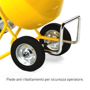 Bétonnière portable sur roues