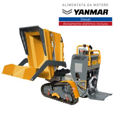 Mini Dumper con scarico orientabile 180° diesel PELLICANO 880 PRO SL D