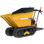 motocarriola cingolata con cassone dumper