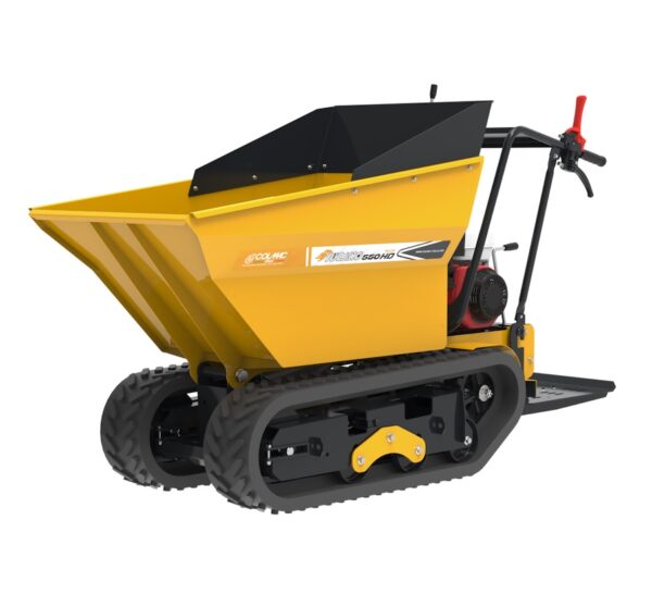 Screenshot motocarriola cingolata con cassone dumper